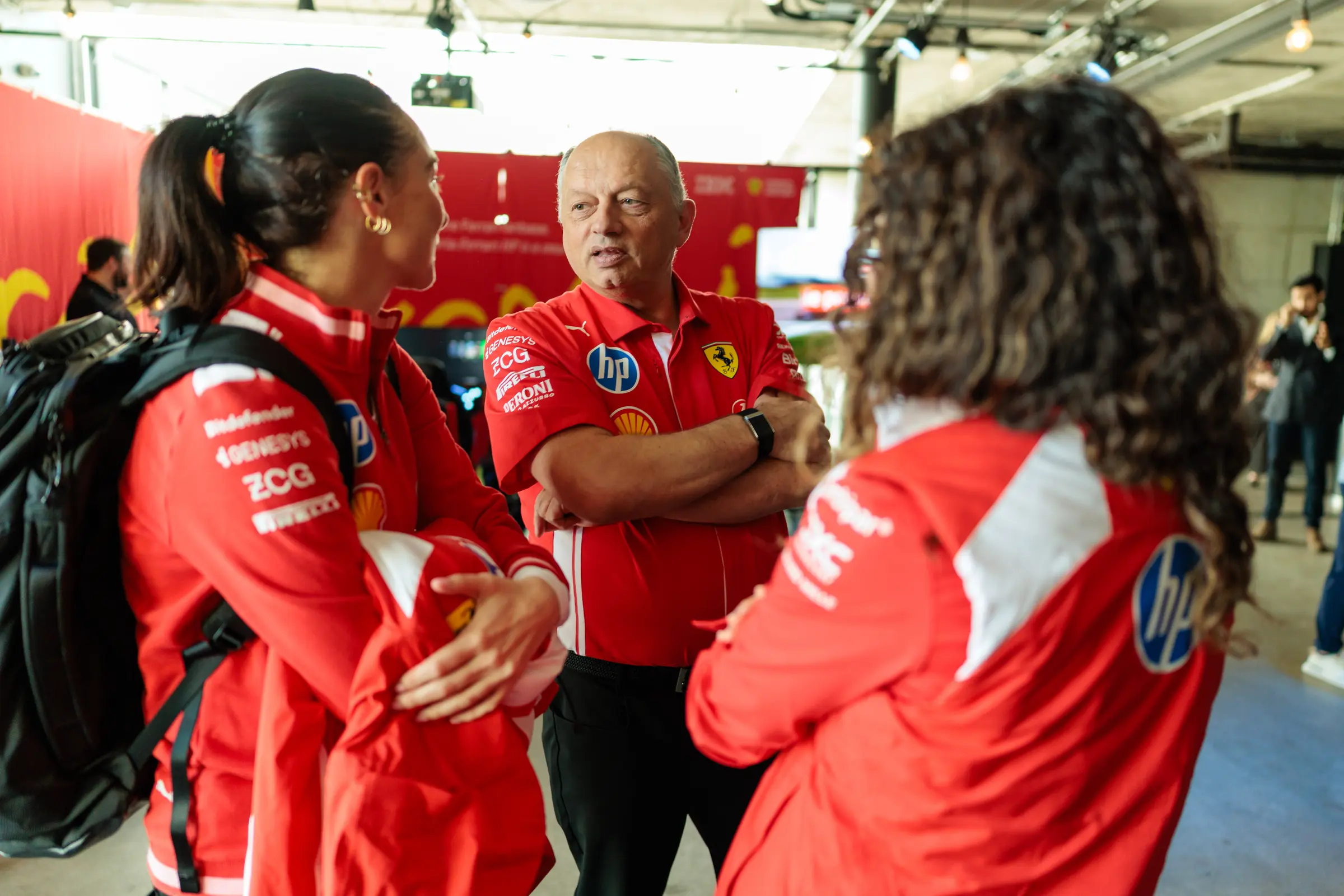 IBM x Ferrari — Vasseur with the Ferrari team