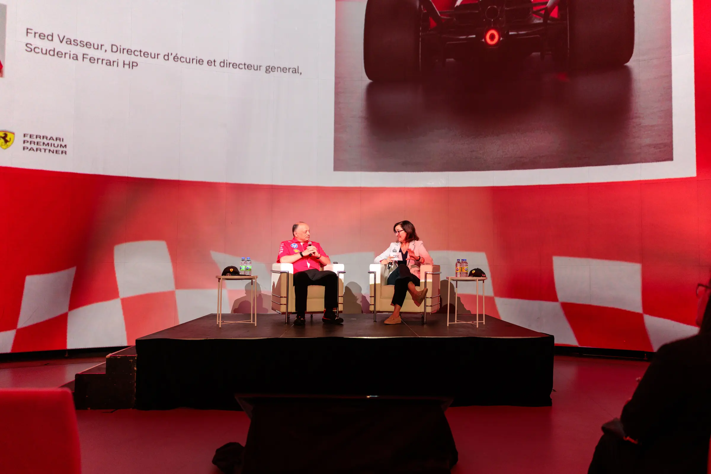 IBM x Ferrari — IBM and Scuderia Ferrari HP on stage