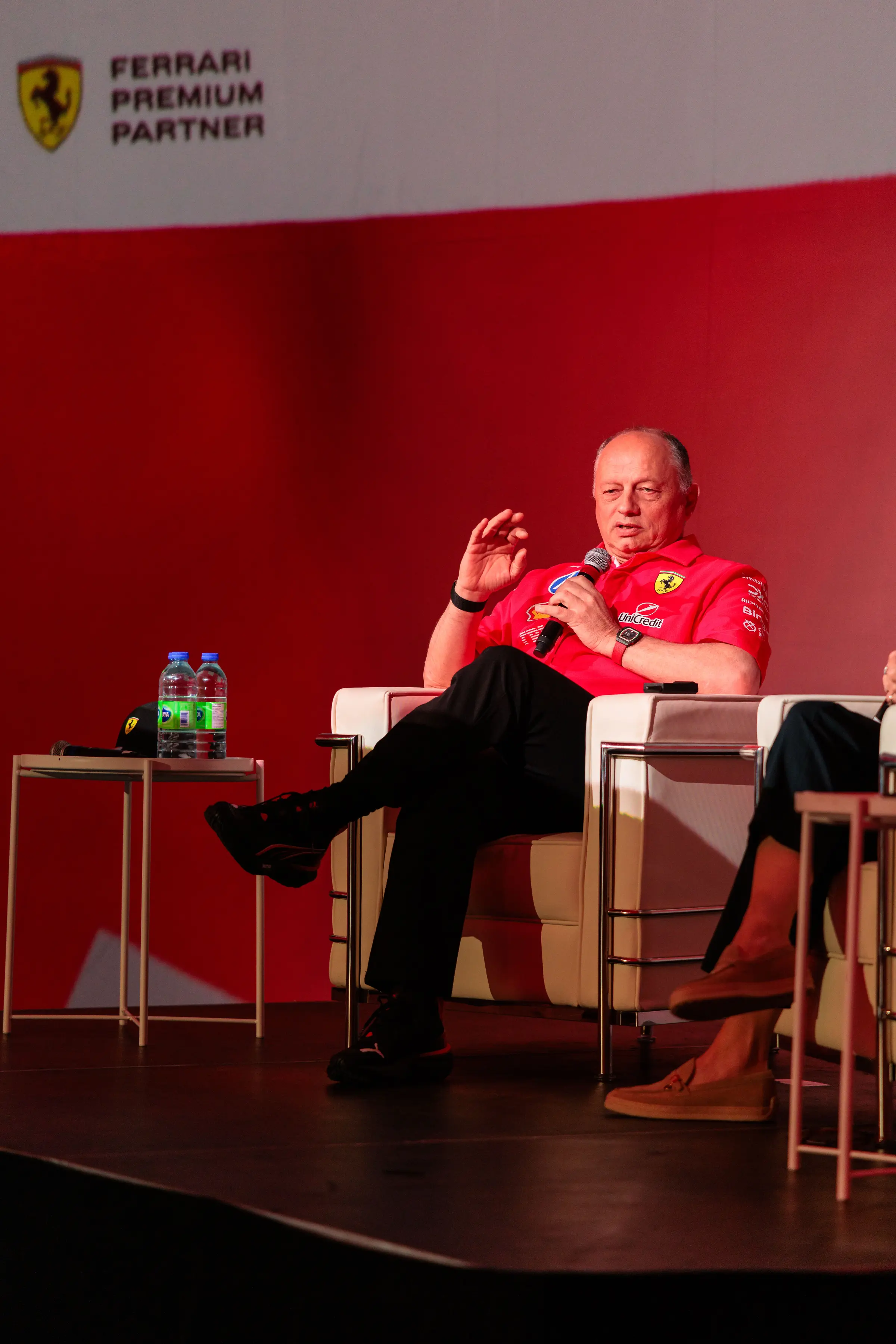IBM x Ferrari — Fred Vasseur on the dome stage