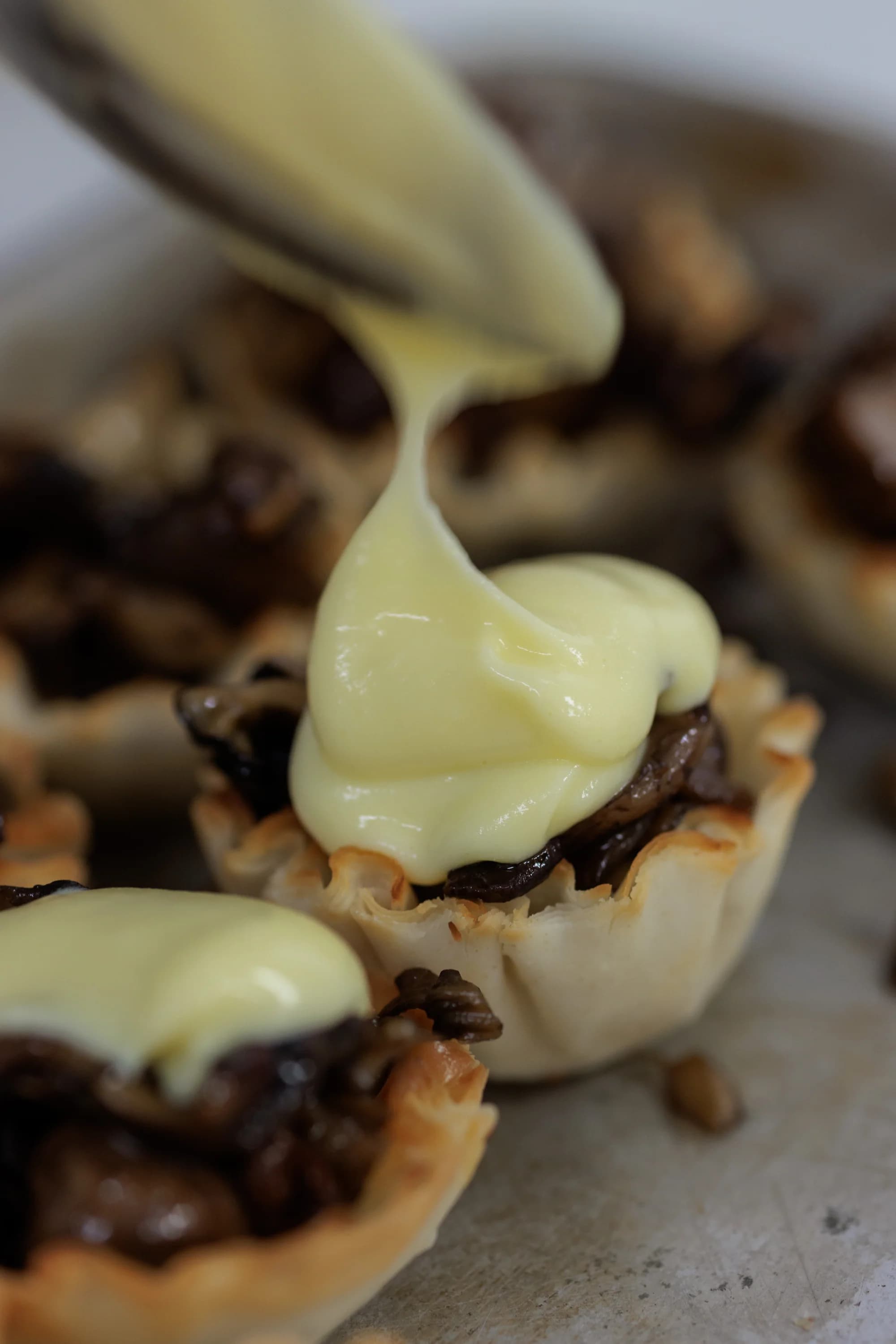 American Express Dinner Series — Amex dinner - tartlets under cream