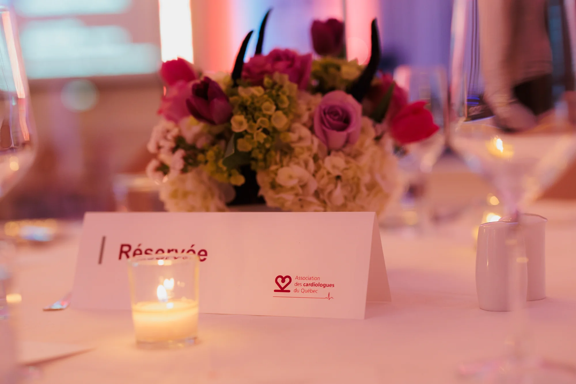 Association des Cardiologues — Congres - Reserve table setting