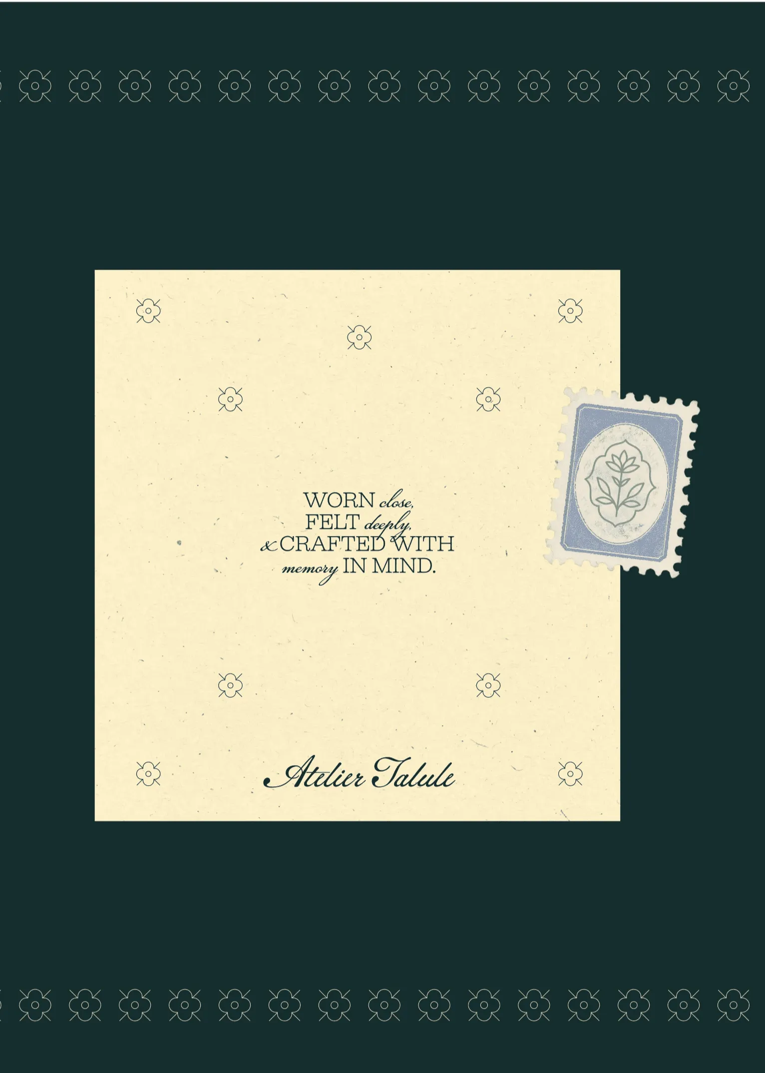 Atelier Talule — Atelier Talule - pattern and stamp card