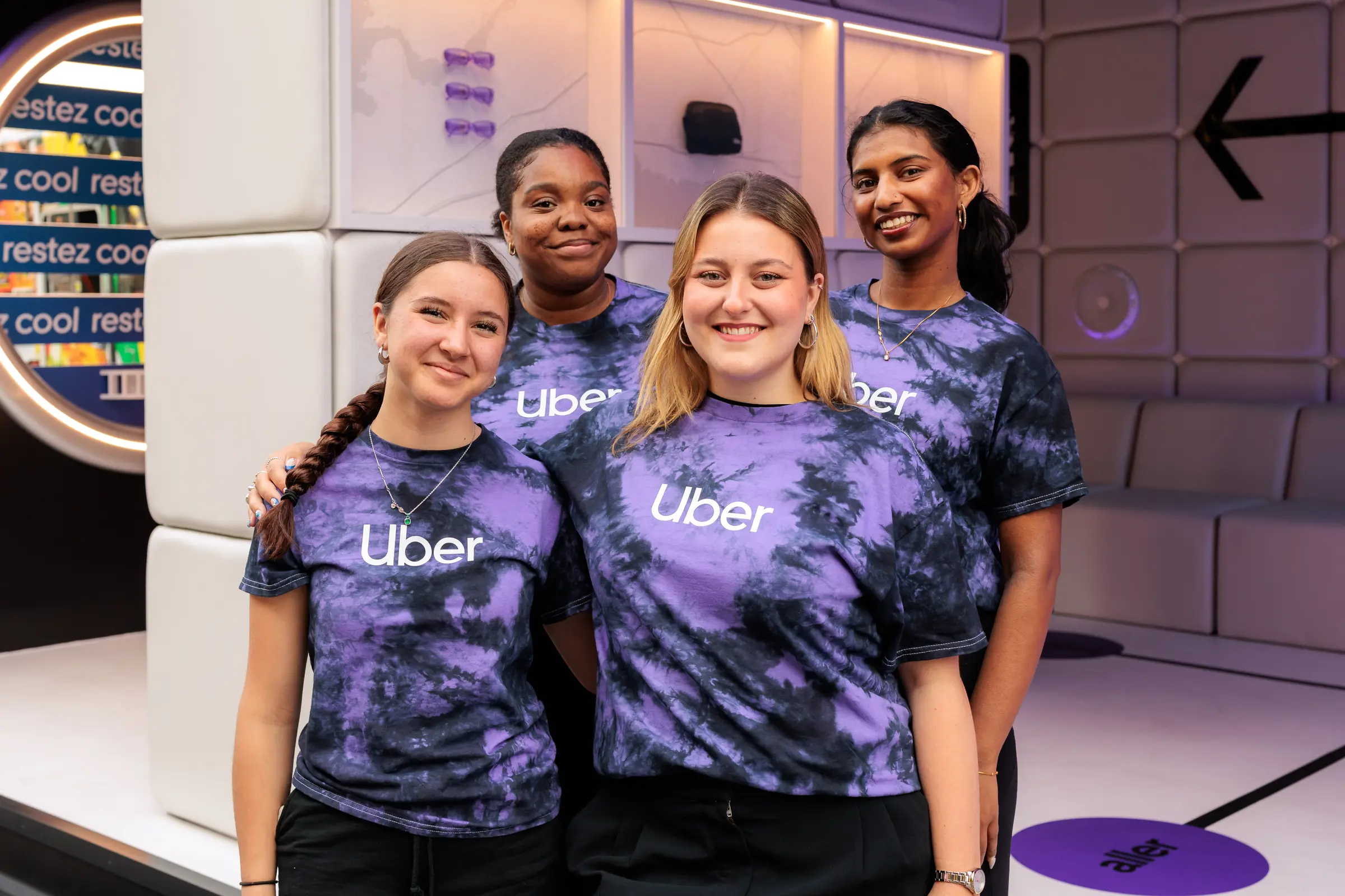 Corporate Headshots, Uber Eats Jazz Fest - the booth crew, cut in tight (Nico: read as a group photo, not the activation)