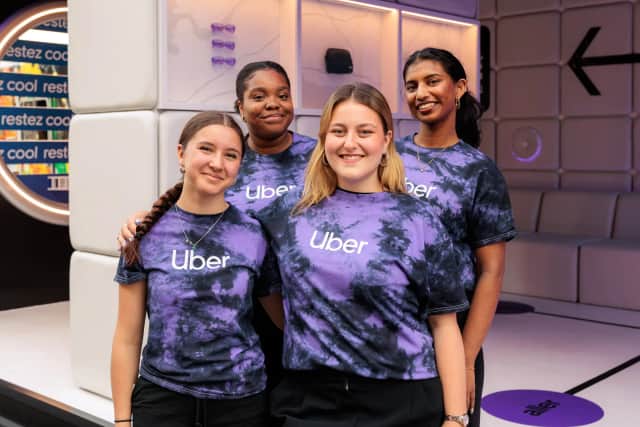 Corporate Headshots, Uber Eats Jazz Fest - the booth crew, cut in tight (Nico: read as a group photo, not the activation)