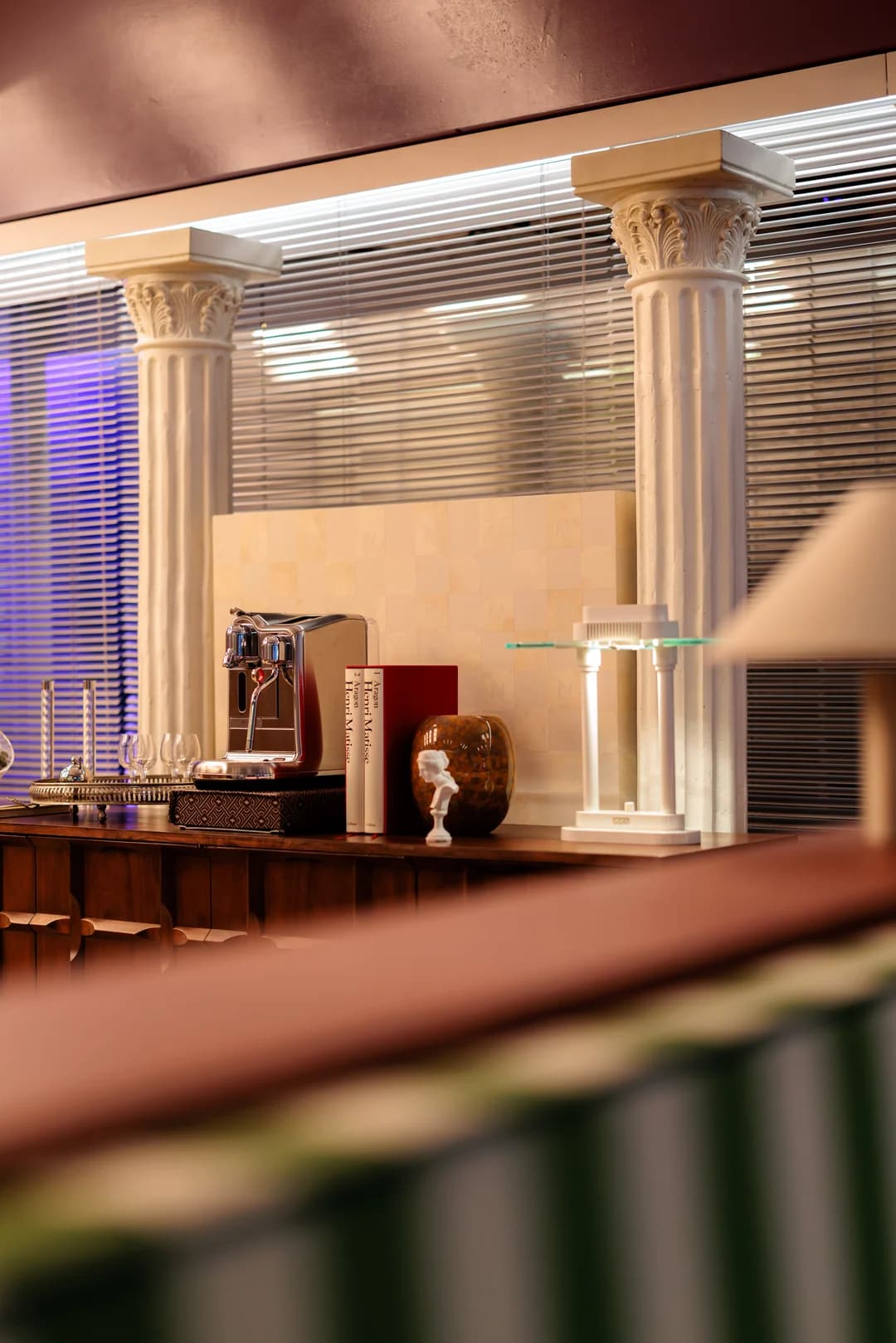 Nespresso Le Studio Café — Marble columns still-life