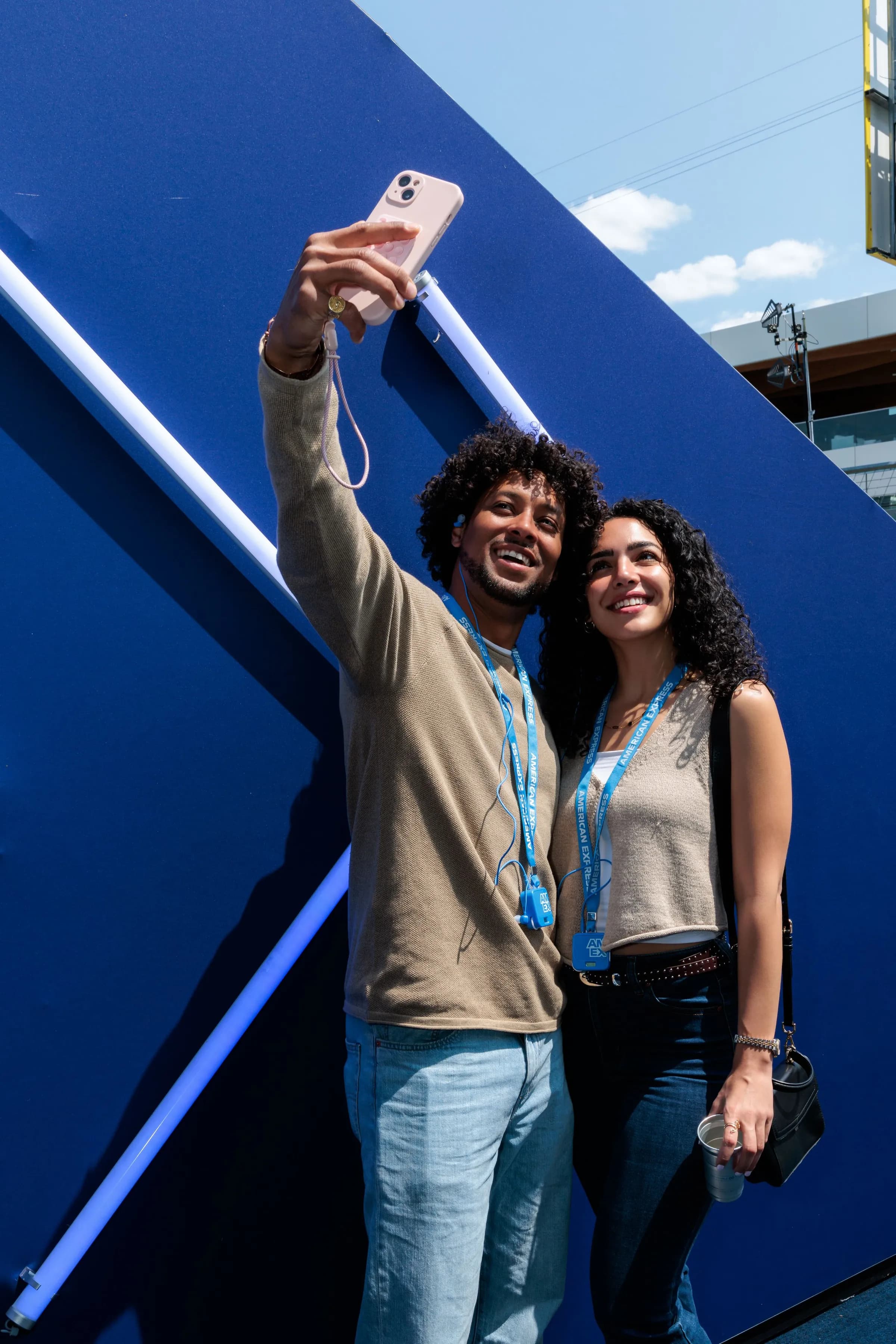 American Express x F1 Canadian Grand Prix — Selfie against the navy wall