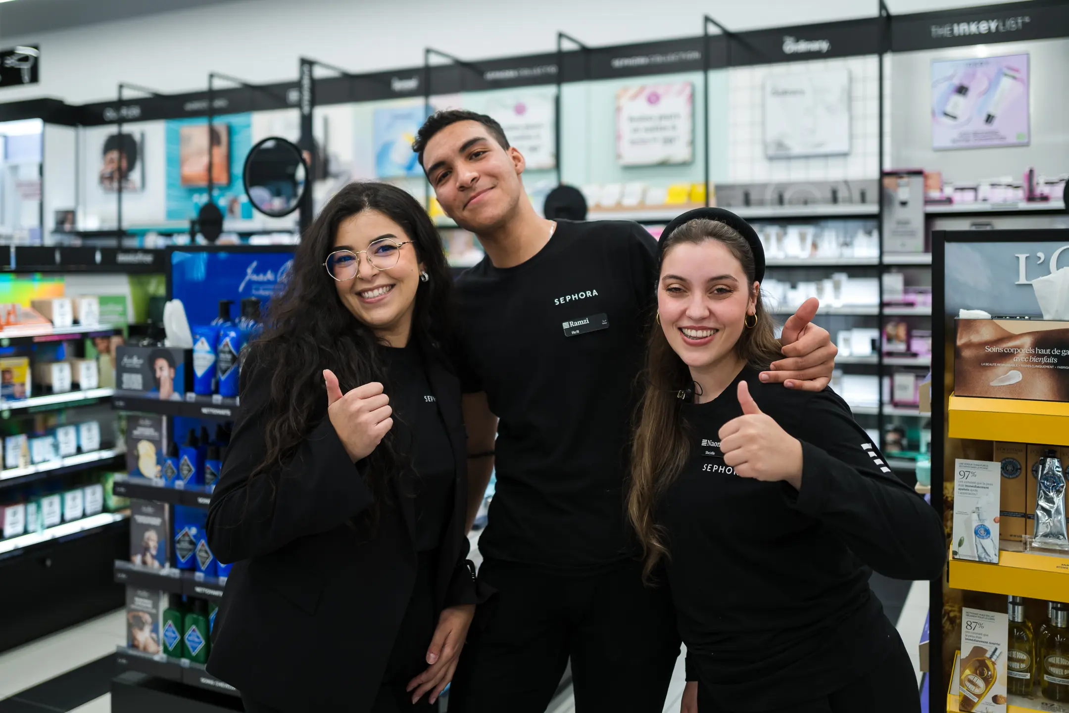 Sephora Canada — three advisors, thumbs up