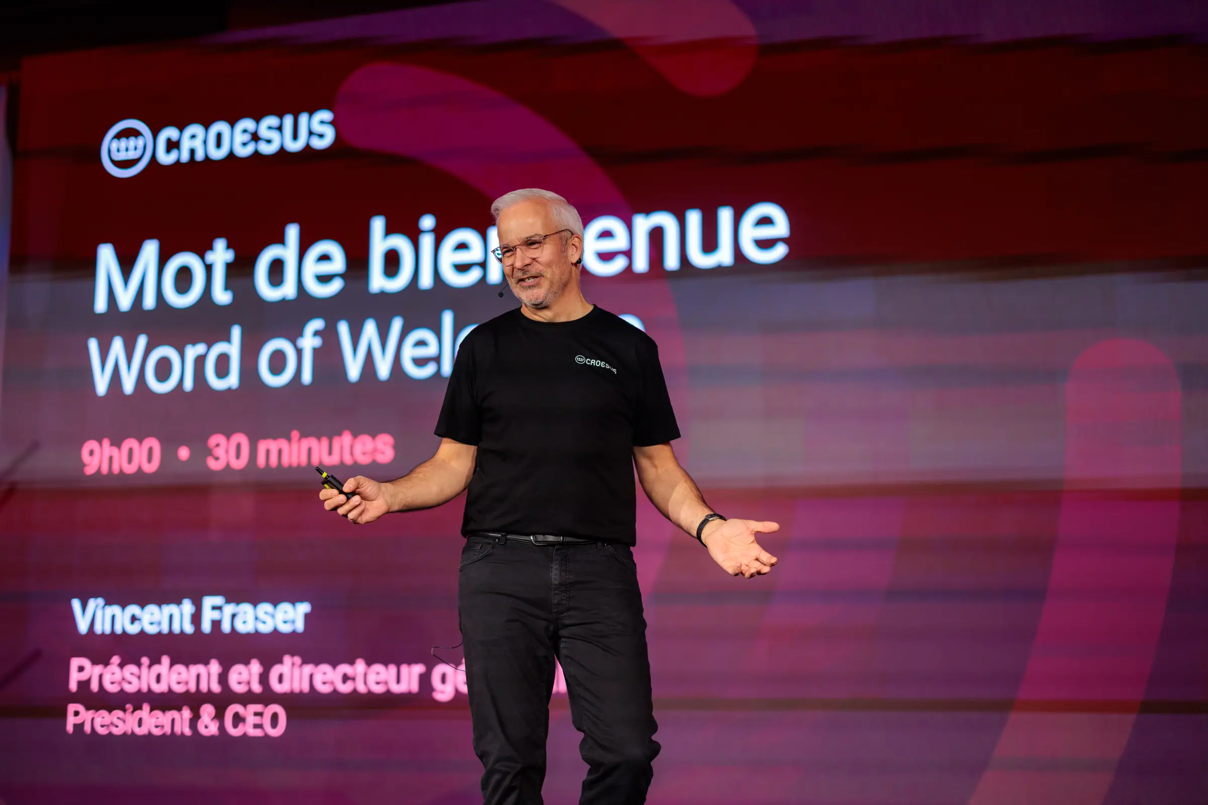 Sommet Croesus — Sommet Croesus — Word of Welcome, CEO