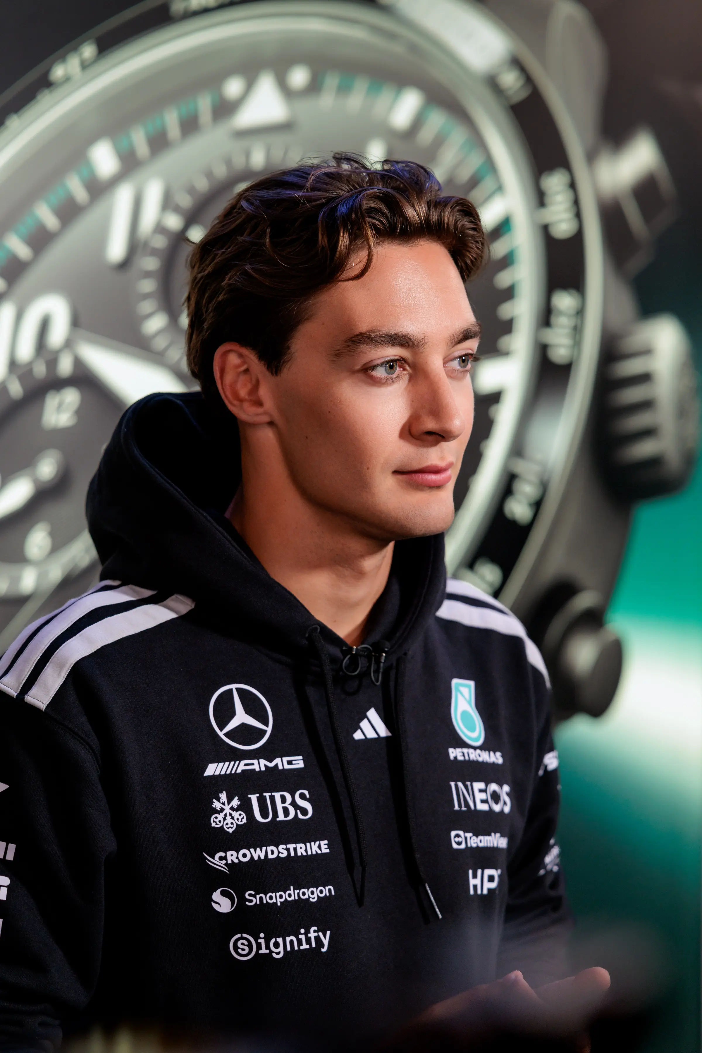 IWC Schaffhausen with George Russell during Grand Prix week